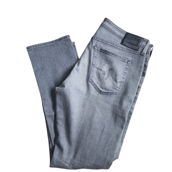 Ag Adriano Goldschmeid The Everett Slim Straight Gray Jeans - 36R - Picture 6 of 16